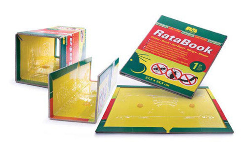RataBook, a sticky book-trap for rodents and insects